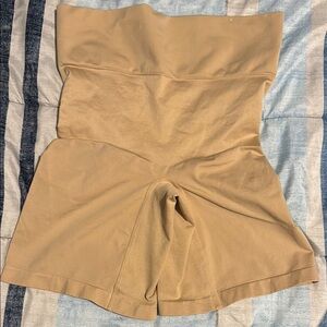 Cacique Tan High-Waisted Shapewear Shorts